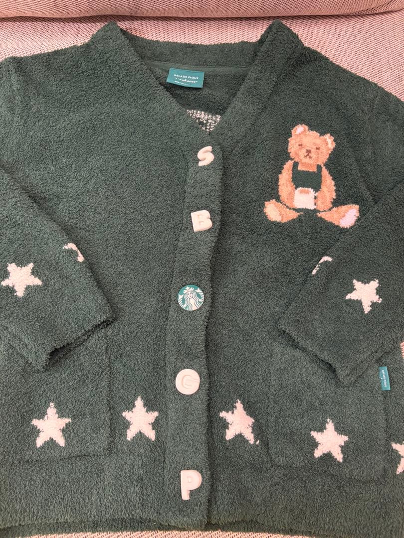 スタバ　ジェラピケ　ルームウェア　カーディガン