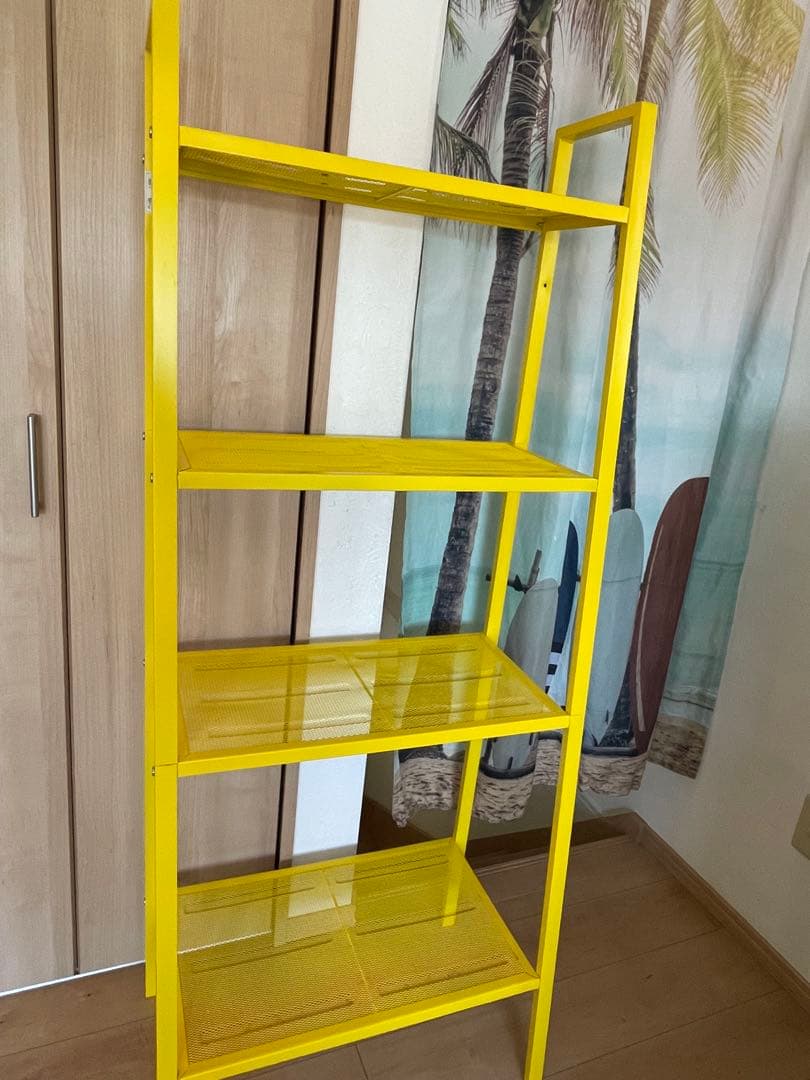 に*り様 【IKEA】レールベリ　廃盤イエロー　シェルフ　ラック 黄色