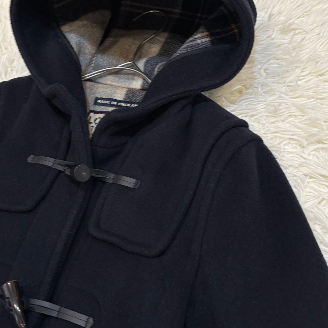 ロンドントラディション　フード付きダッフルコート　(F)　黒　イギリス製