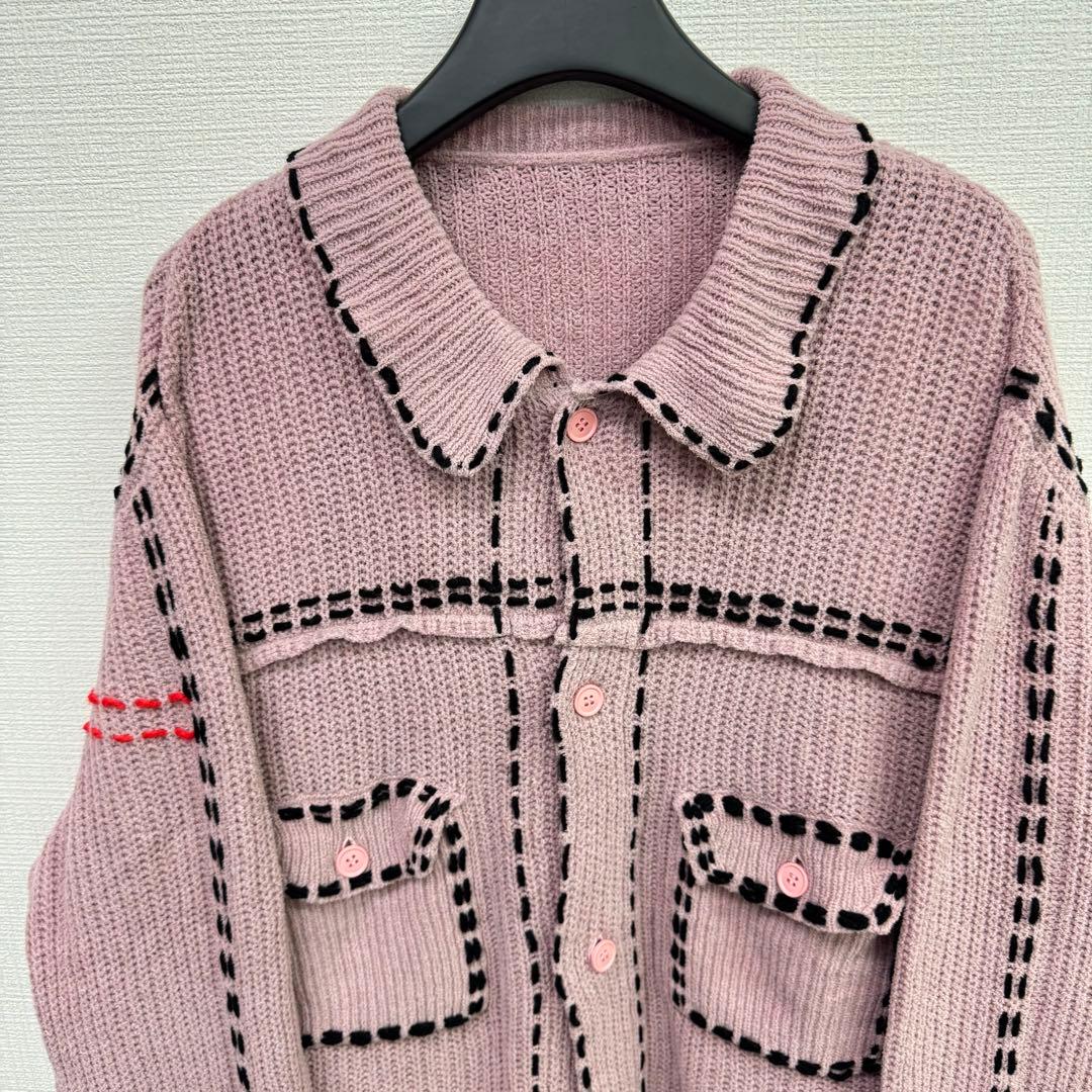 【即発送】PHINGERIN PG1 KNIT 2023AW ピンク XXL