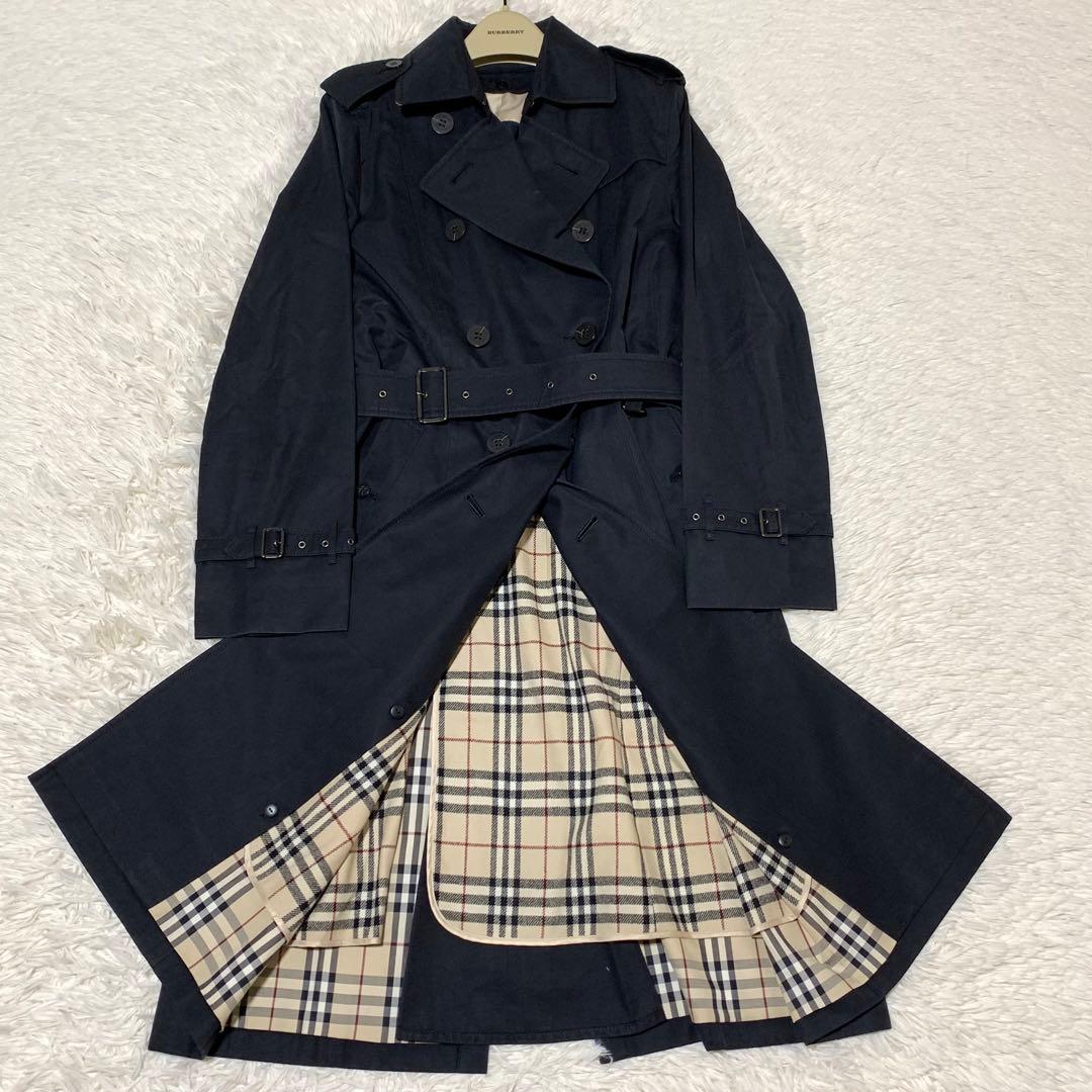 美品　バーバリーロンドン　トレンチ　ライナー　ベルト　ノバチェック　ブラック