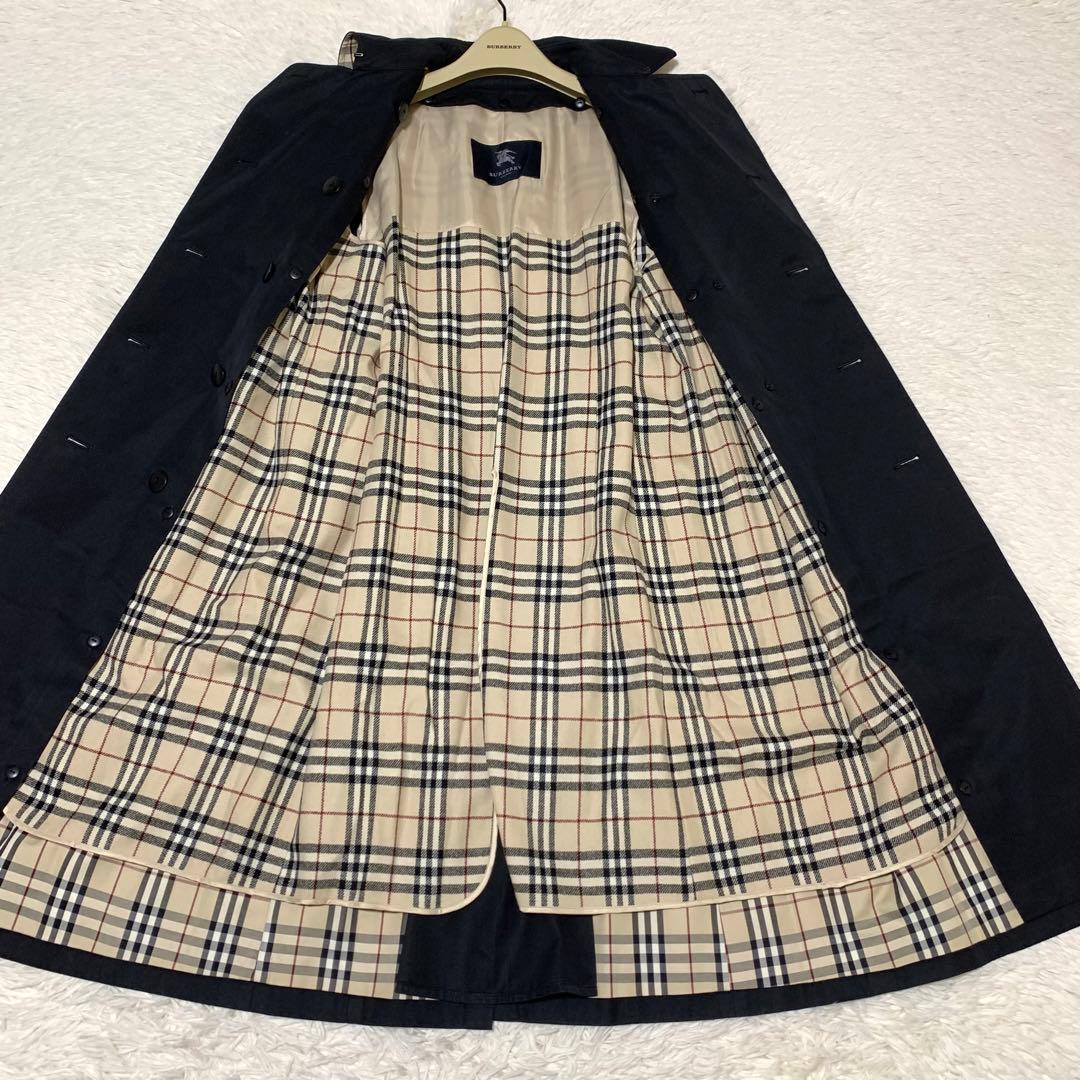 美品　バーバリーロンドン　トレンチ　ライナー　ベルト　ノバチェック　ブラック