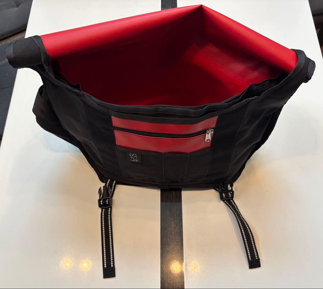 【美品】CHROME メッセンジャーバッグ ミニメトロ 黒/赤