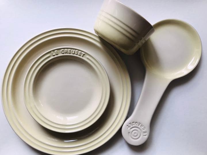 【新品未使用】ルクルーゼ　デューン ラウンドプレートなど4点セット