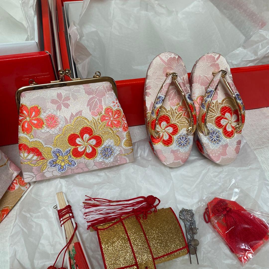 特選！七五三　はこせこセット、結び帯、帯締め