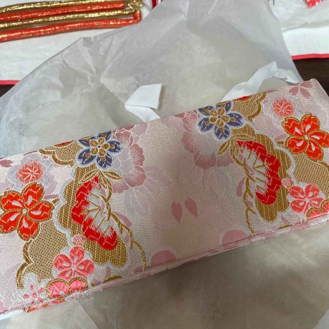 特選！七五三　はこせこセット、結び帯、帯締め