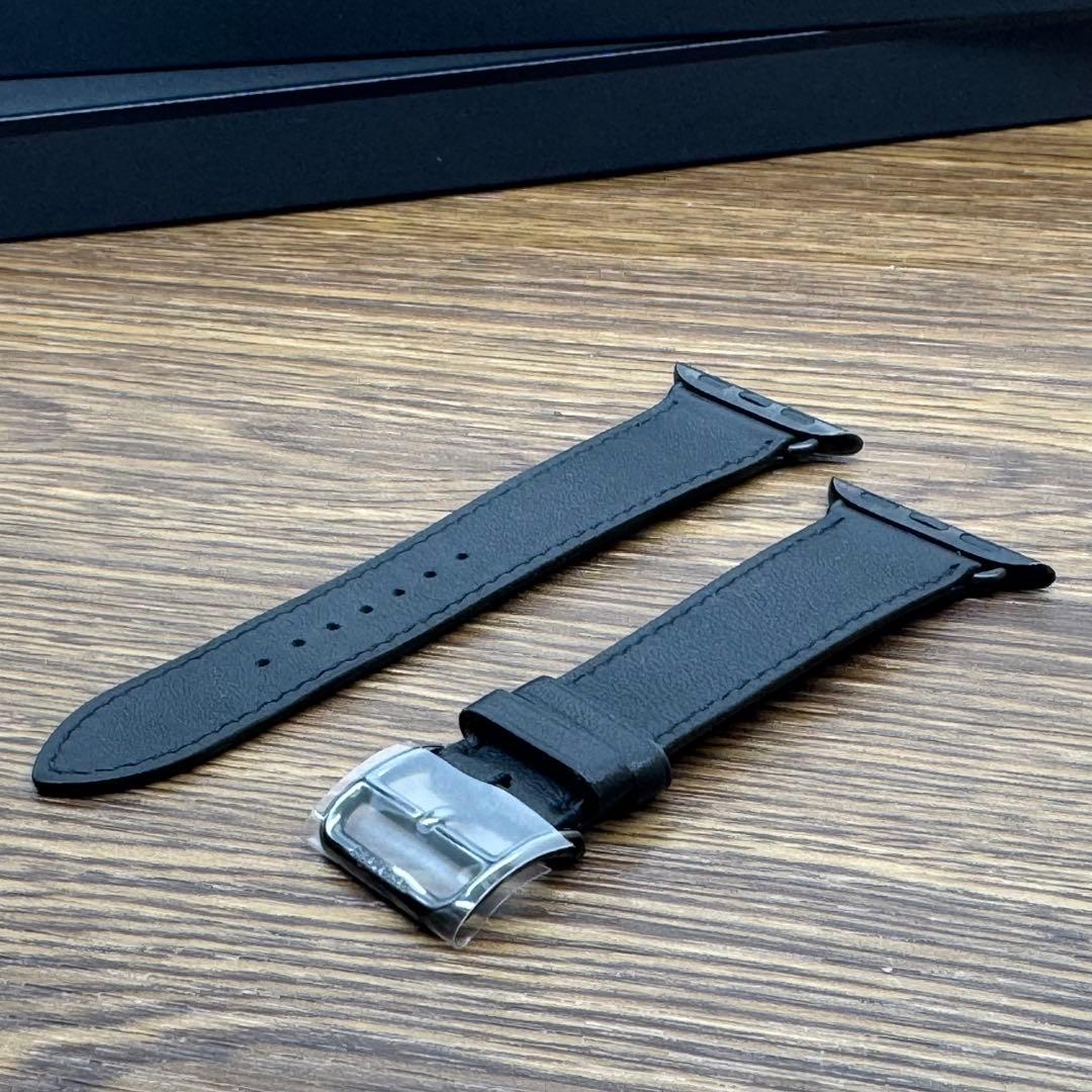 2243 Apple Watch エルメス　ブラック　レザー　HERMES