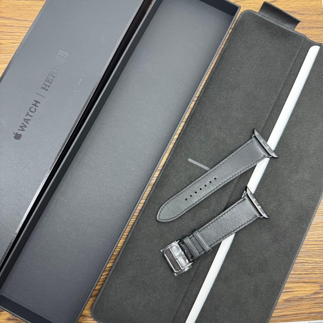 2243 Apple Watch エルメス　ブラック　レザー　HERMES
