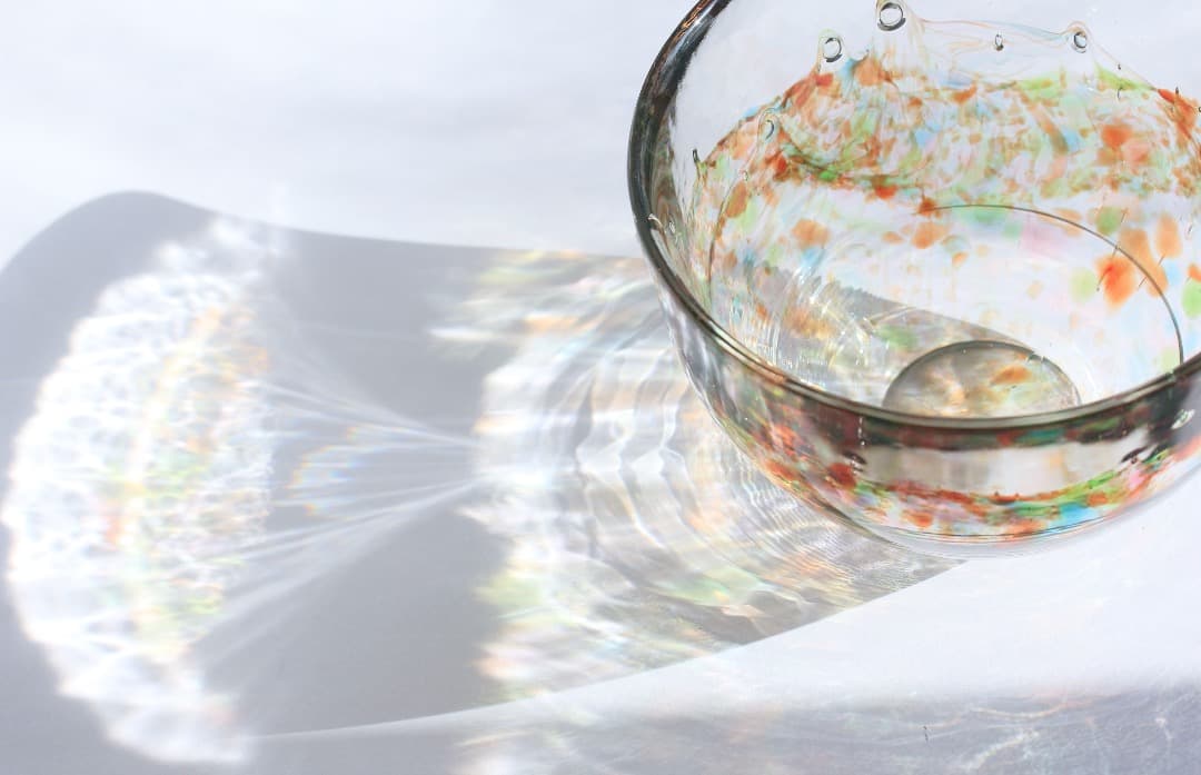 5521 Atolli ボウル　ヌータヤルヴィ　ガラス　Oiva Toikka