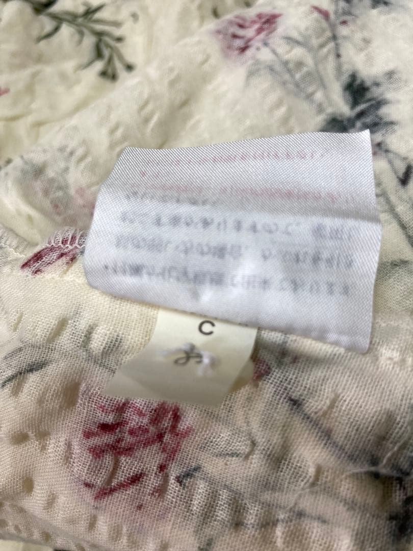 IKUKO 花柄長袖パジャマ (綿100%)