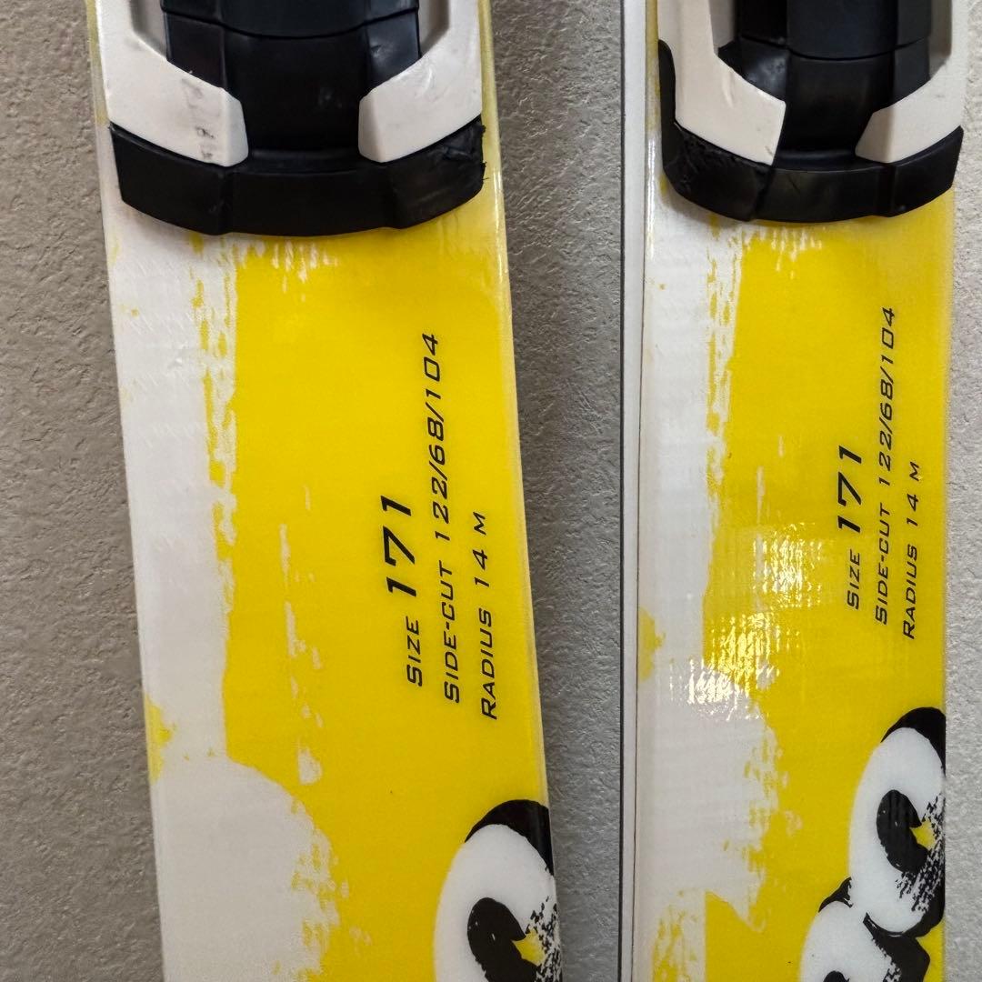 美品　ロシニョールRossignol カービングスキー板　171cm DEMOα