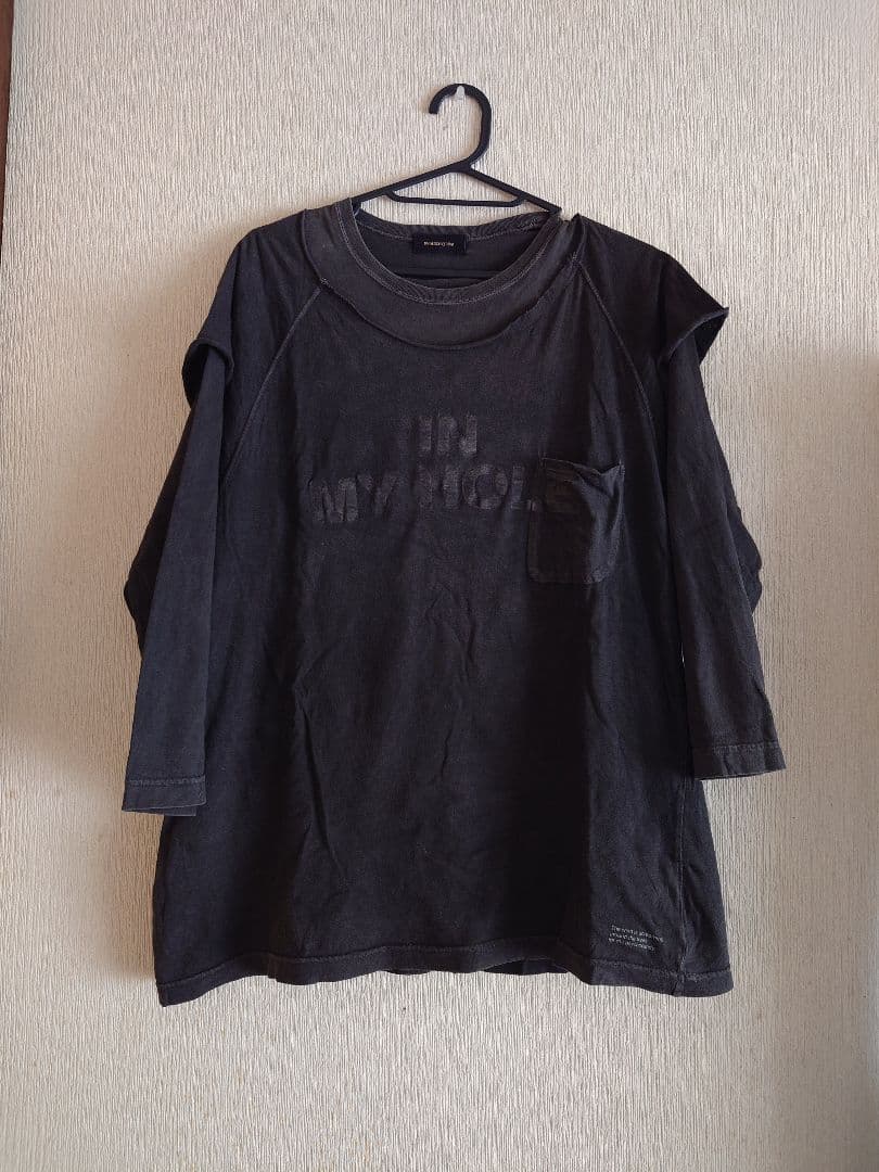 UNDERCOVER ダークグレー 重ね着風7分ロングスリーブ