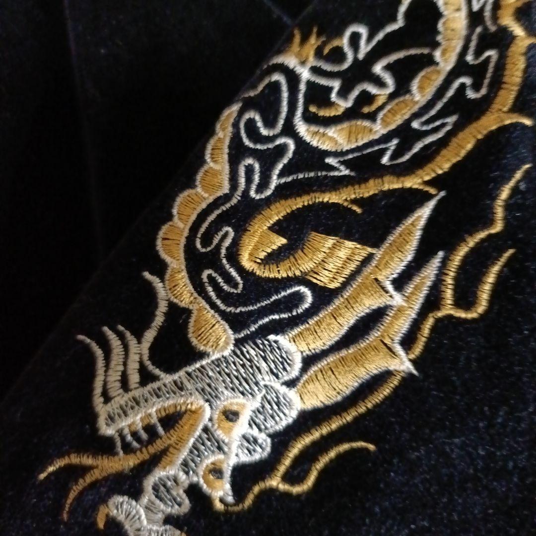 初期JUNGLE STORM 別珍 スーベニアジャケット スカジャン ブラック