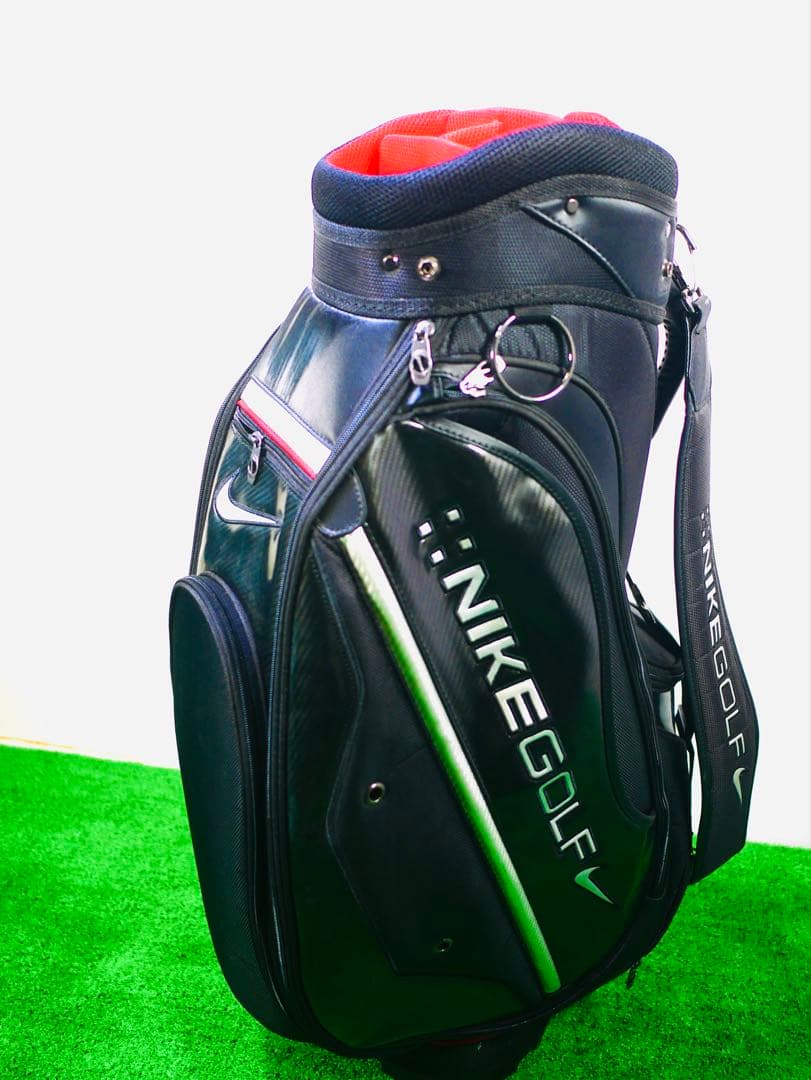 わ*ん様 NIKE GOLF キャディバッグ 黒/赤　ナイキ