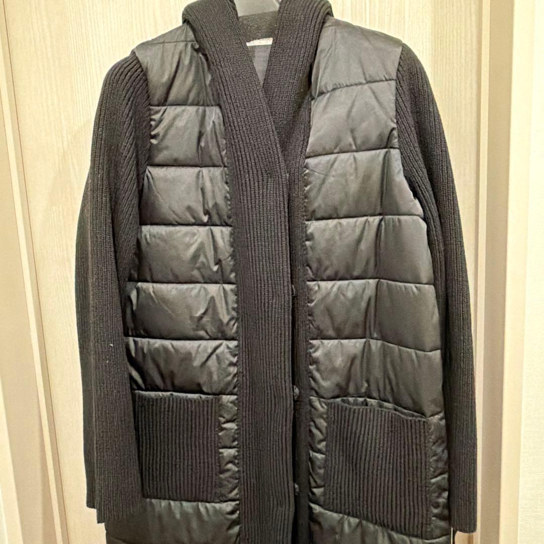 【新品】ヤマダヤ メトリーゼ 異素材フード付キルティングコート定価36000円