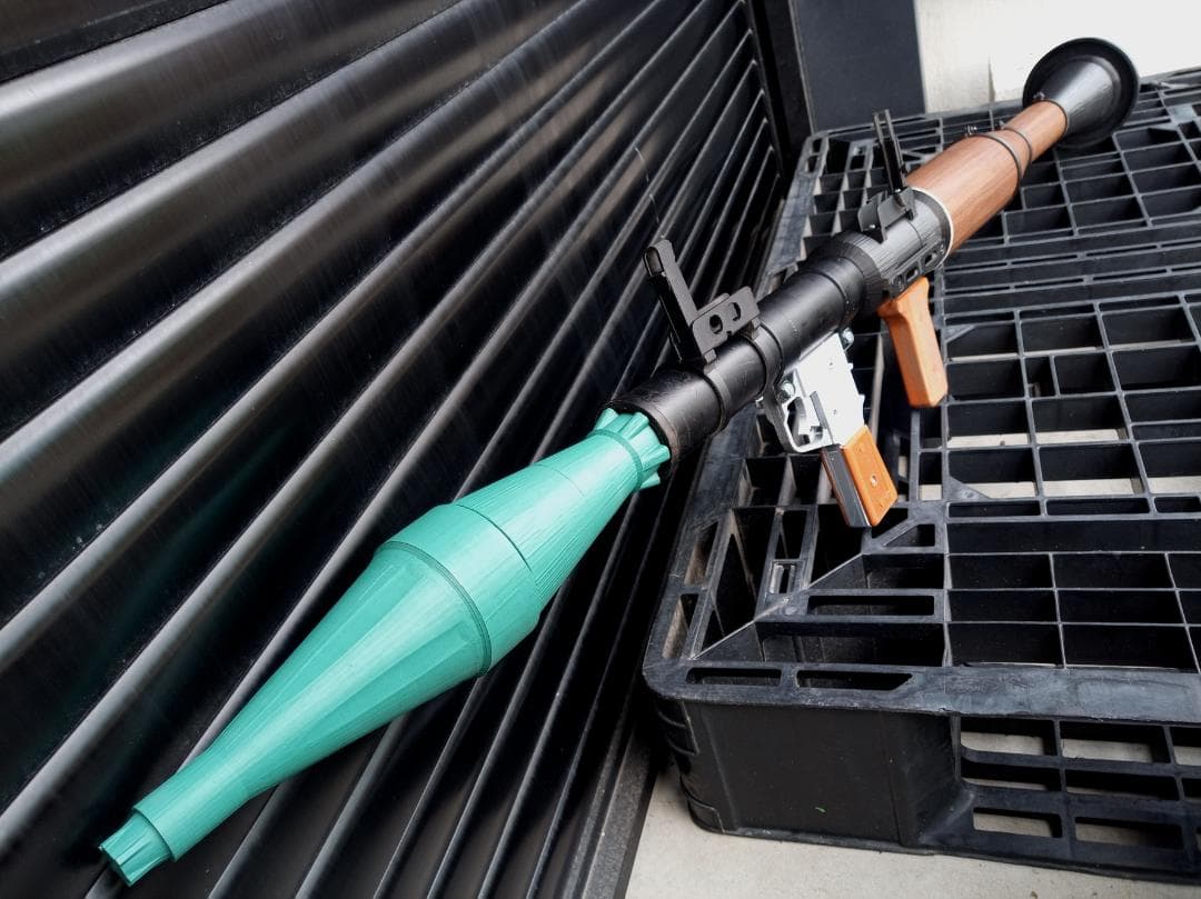 フルスクラッチ RPG-7 ロケットランチャー 3Dプリンター 成形 M