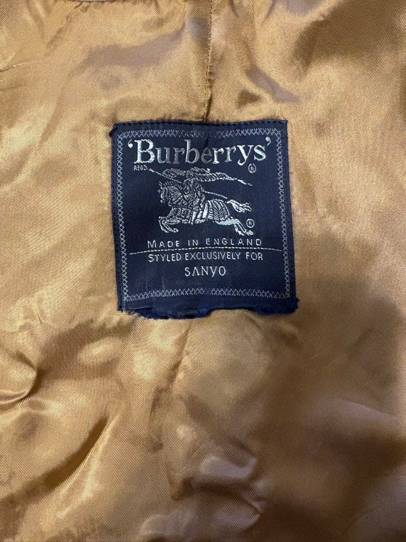 ち【美品バーバリー英国製トレンチコート 】マキシ丈ハニーベージュベルト付き