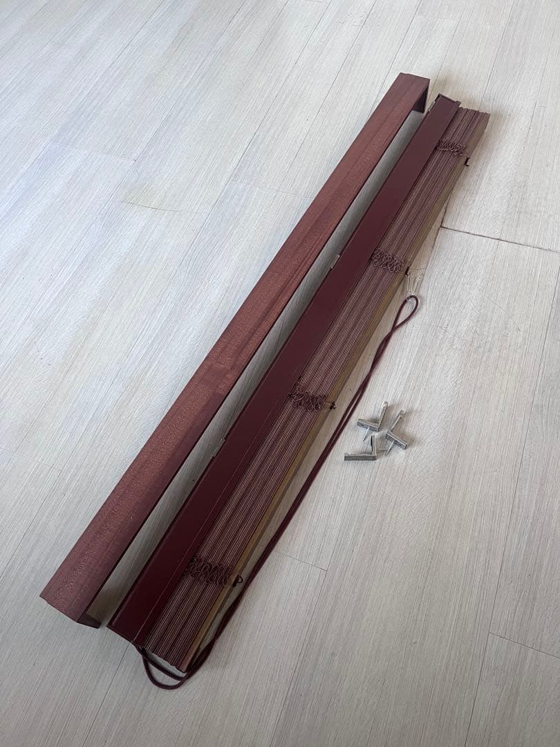 タチカワ ブラインド 木製 ダークブラウン