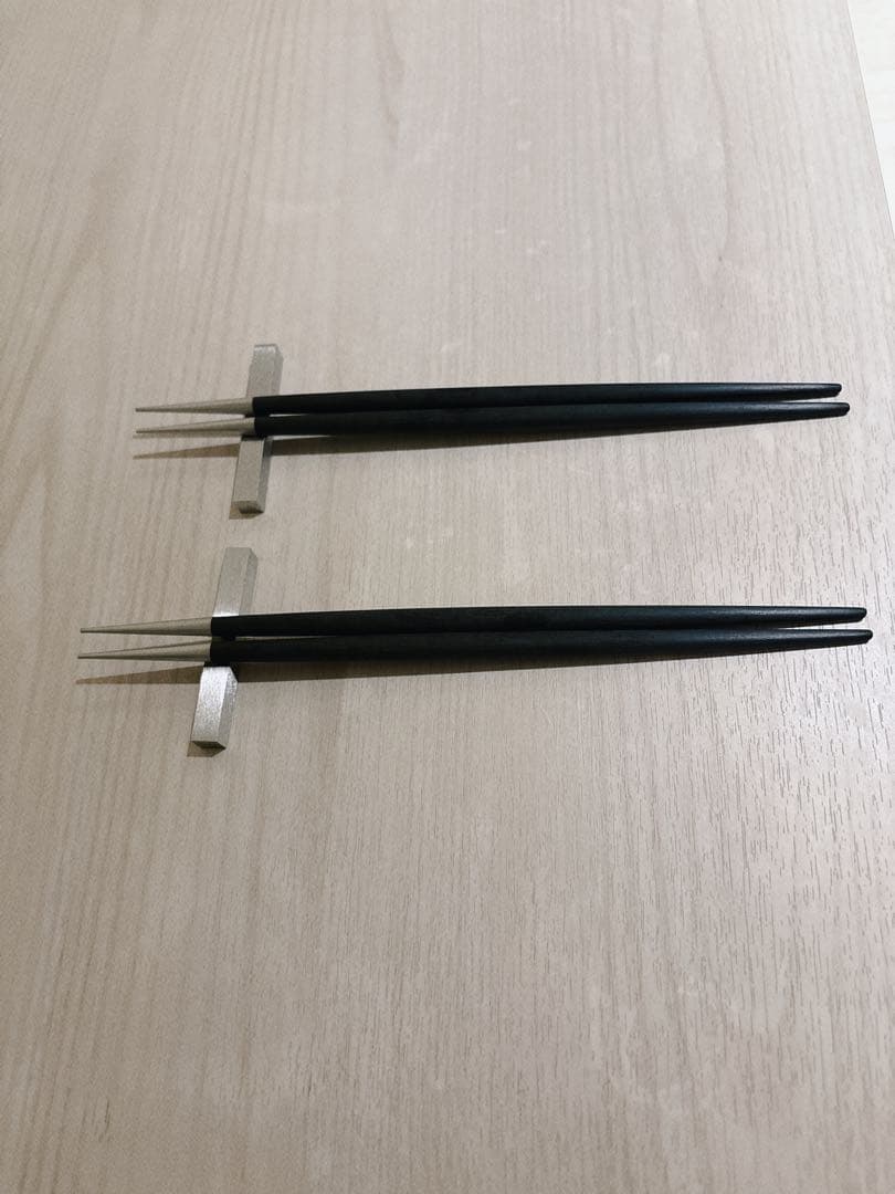 クチポール Cutipol GOA 箸&箸置きセット ブラック 未使用2セット