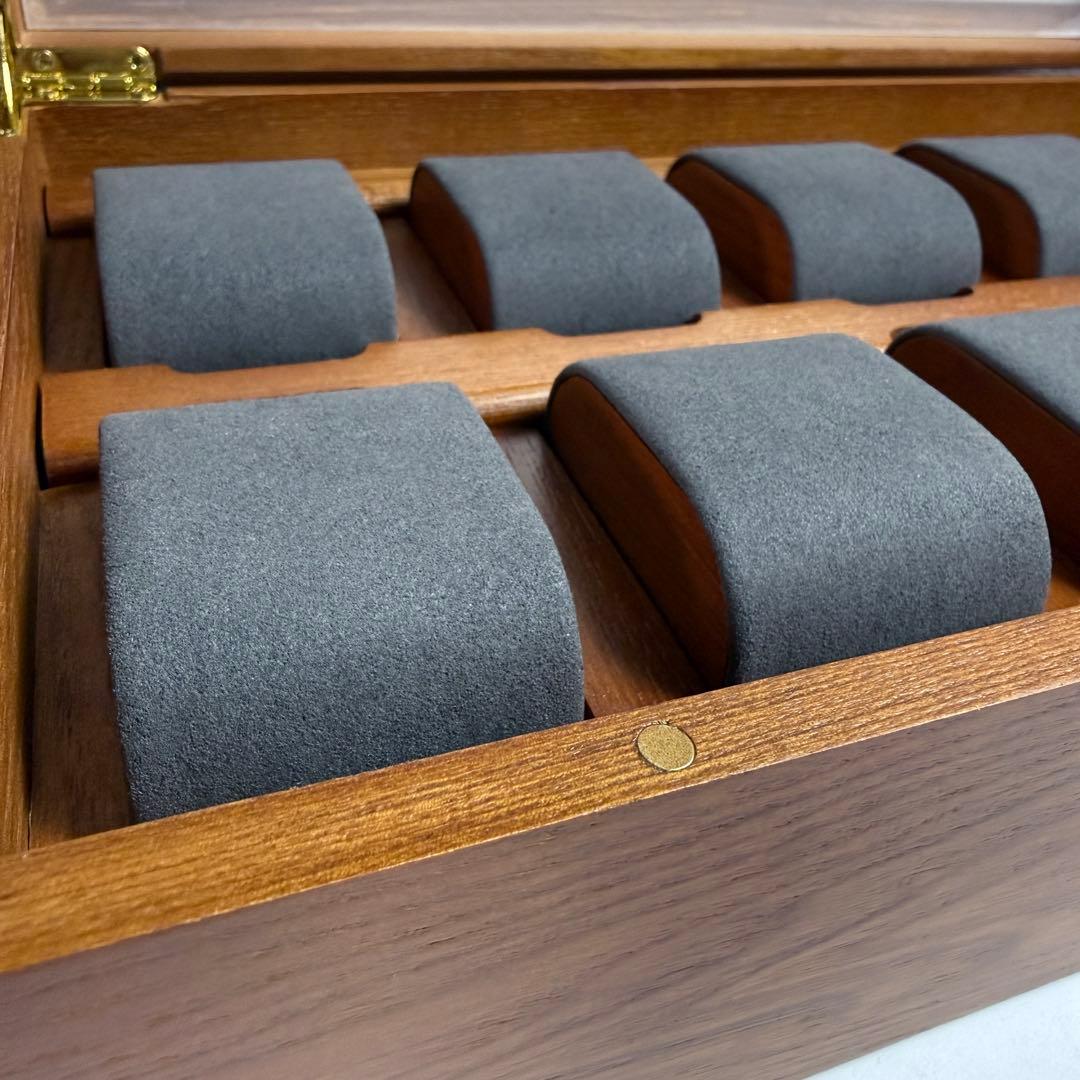 木製ウォッチケース 10本収納 高級 腕時計収納 マグネット式