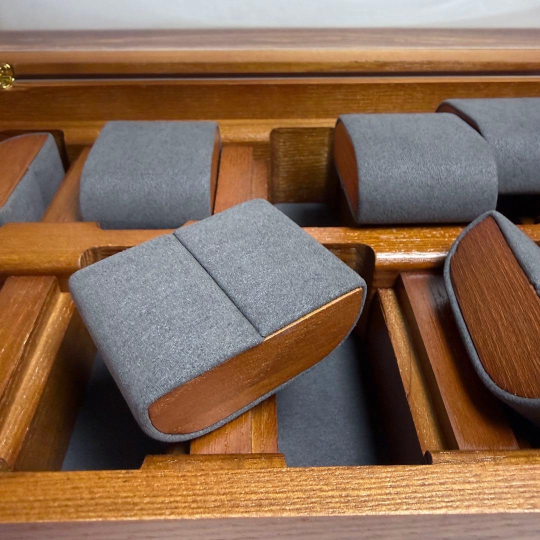 木製ウォッチケース 10本収納 高級 腕時計収納 マグネット式