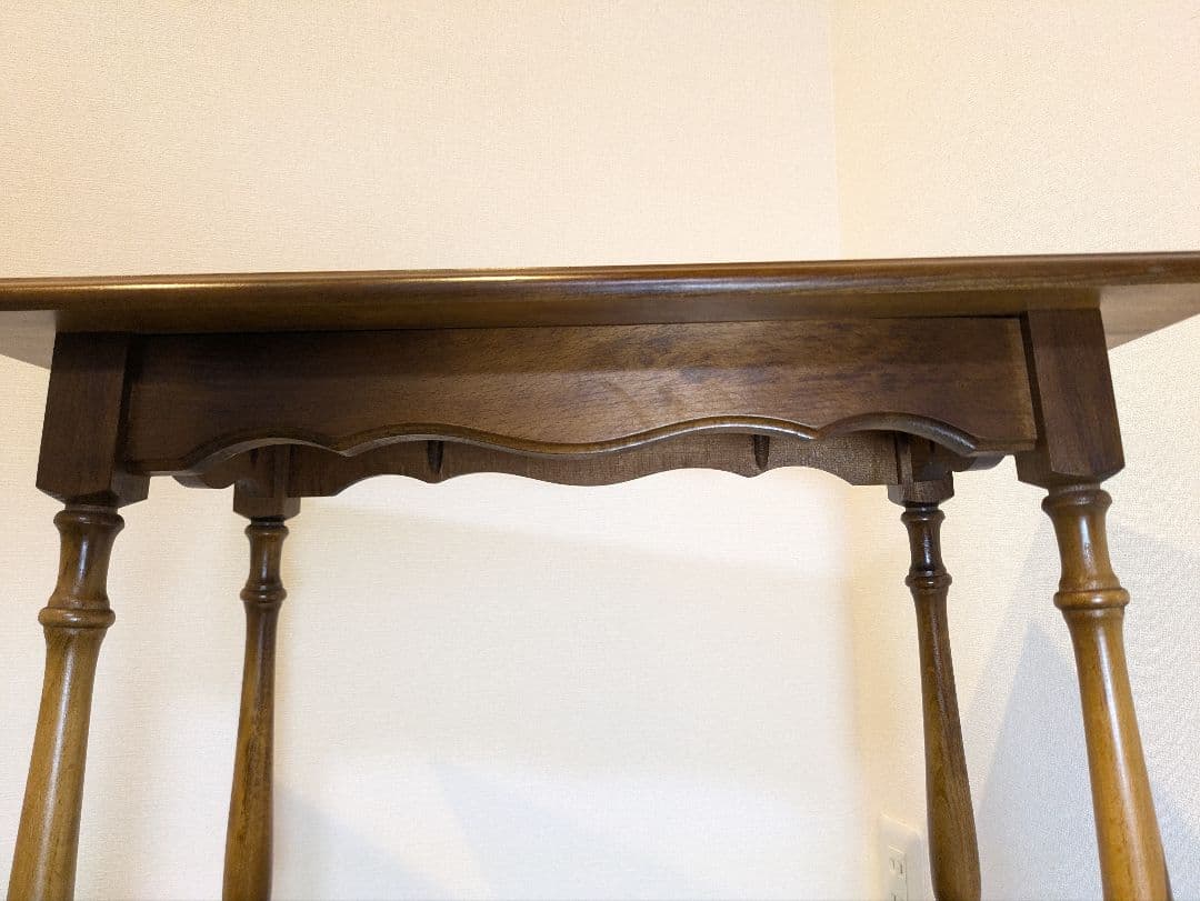 オールドカリモク サイドテーブル 花台 電話台 旧カタカナロゴ