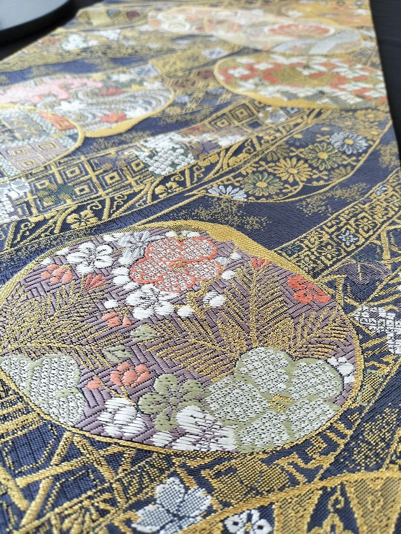 A463★高級‼️お祝い‼️袋帯テーブルランナー2m9cm