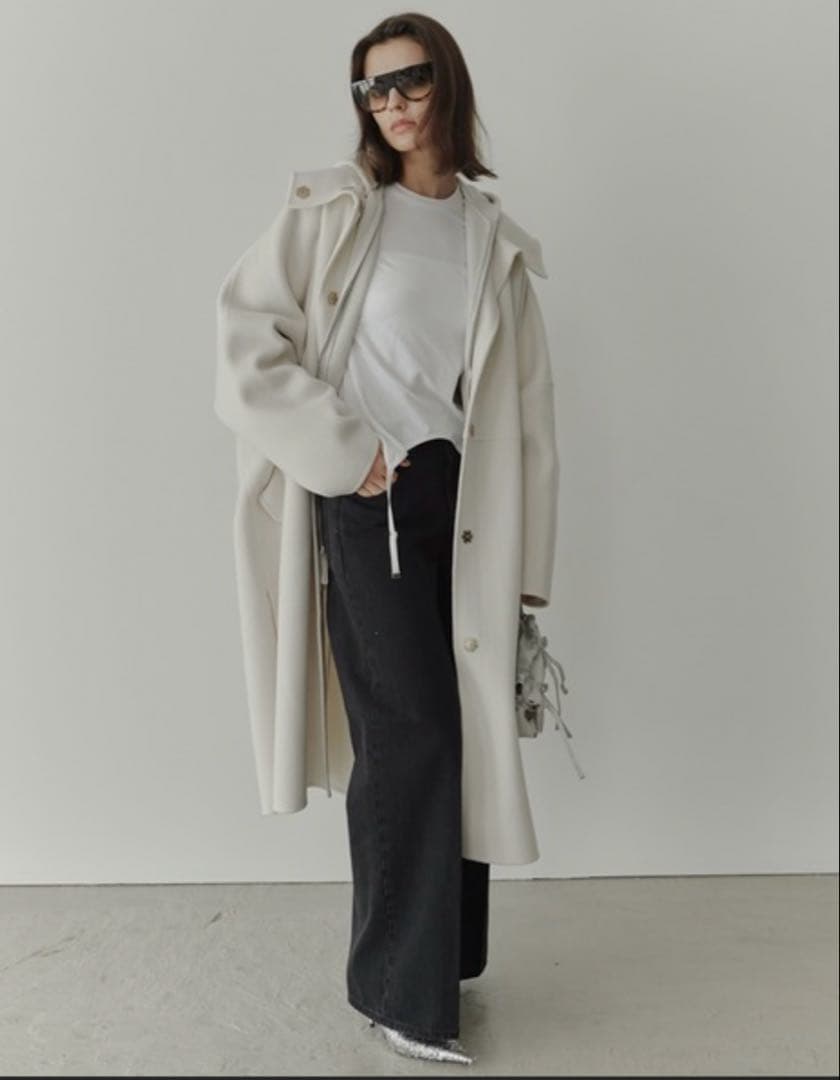 ユ*ユ様 LE CIEL BLEU フードダブルフェイスコート