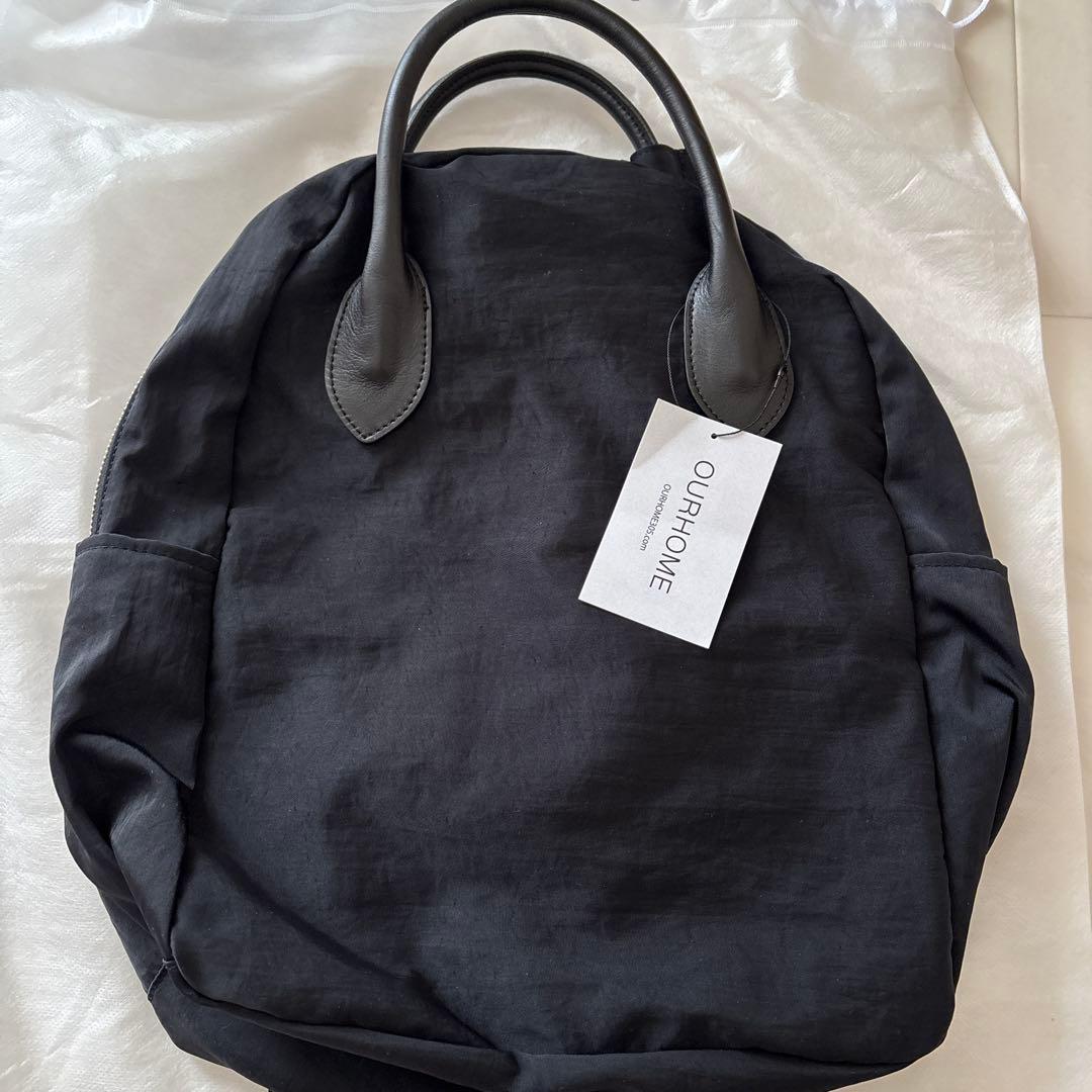 レザー持ち手の2WAYリュック　our