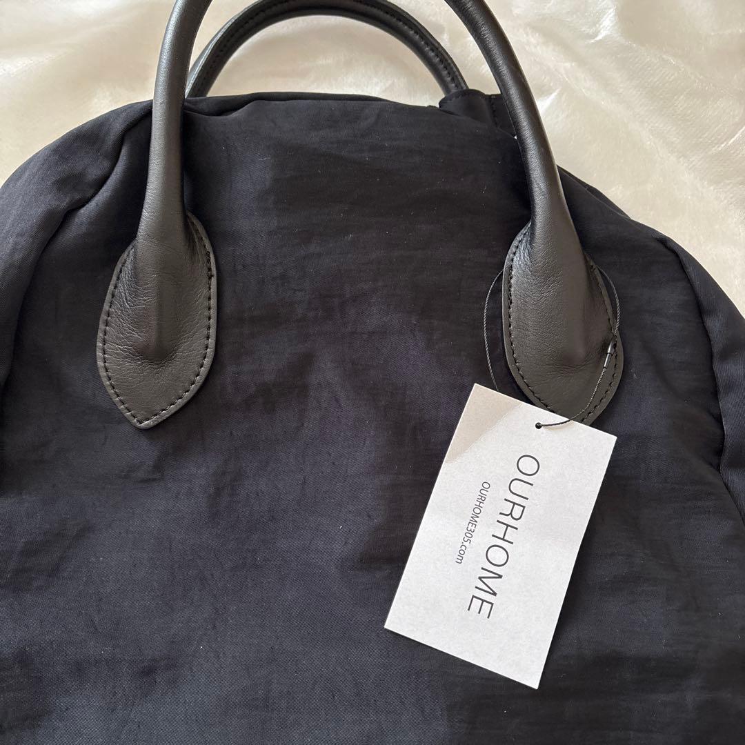 レザー持ち手の2WAYリュック　our