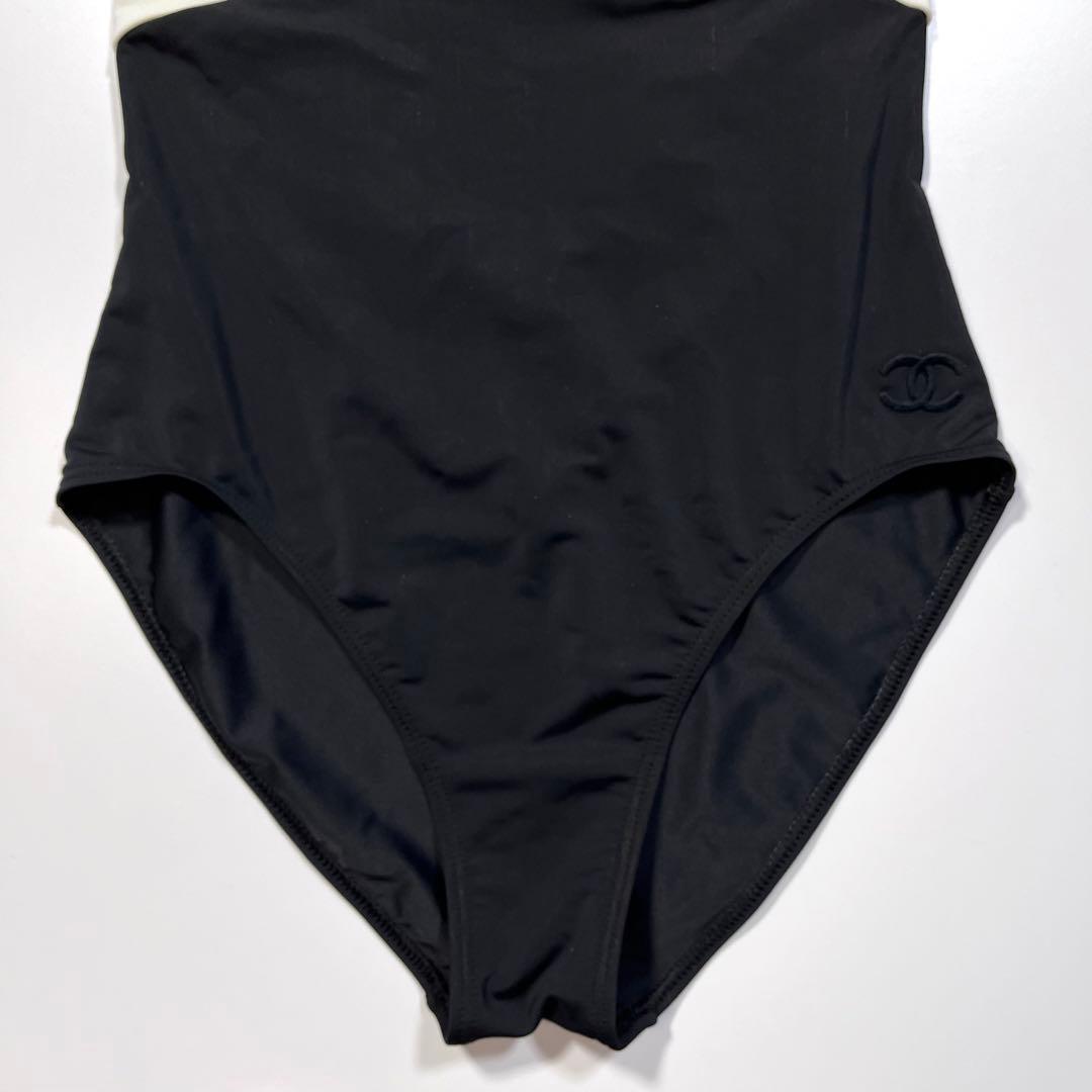 Vintage CHANEL 95P ココマーク 刺繍 バイカラー 水着