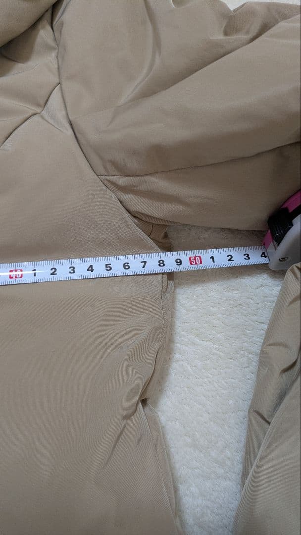 スーパービューティー　ダウンコート　ベージュサイズ42