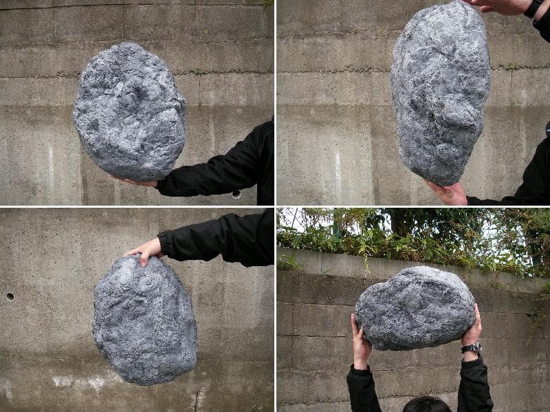 擬岩　人工石　軽くて丈夫FRP製　アート　オブジェ