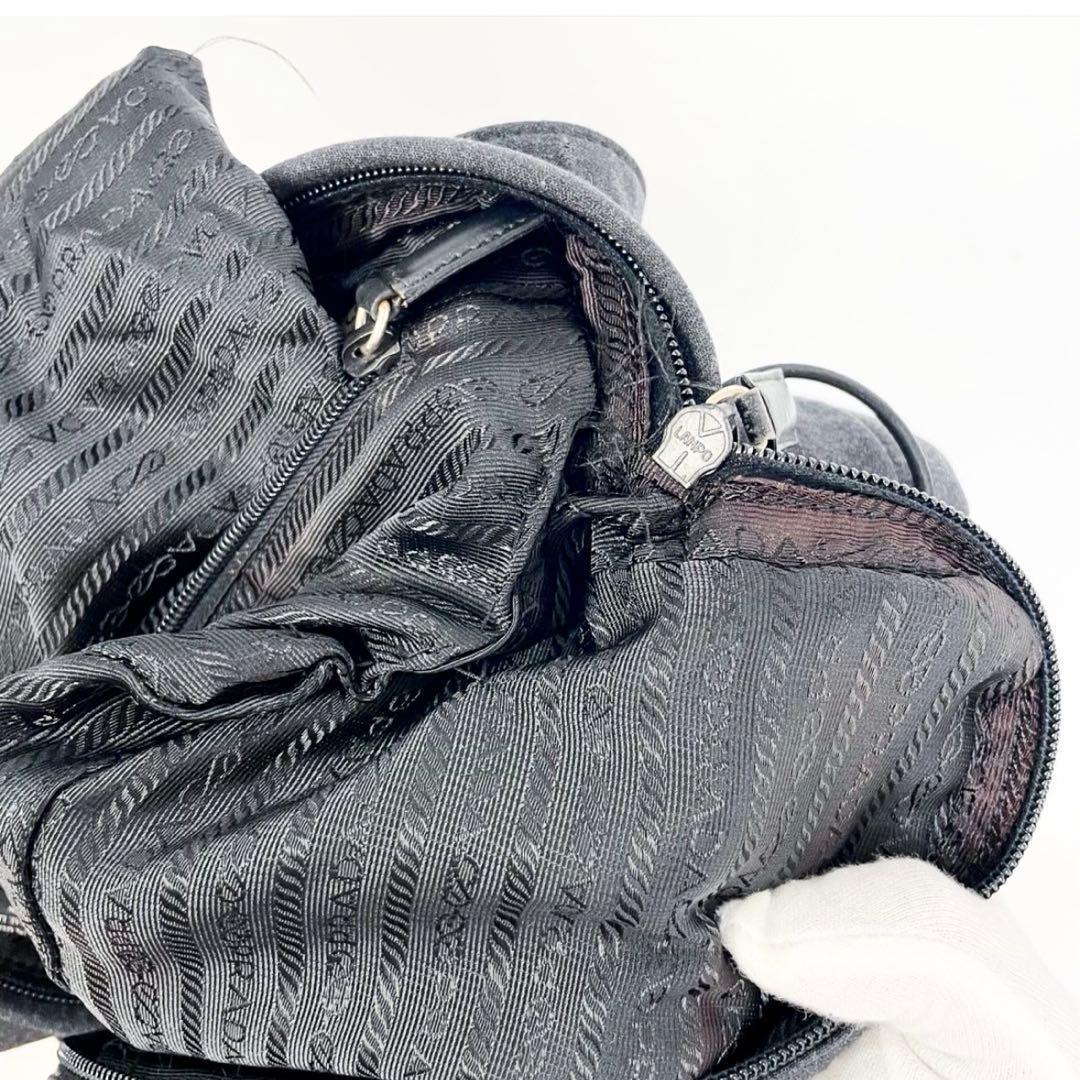 【正規品】PRADA プラダ ボディバッグ ウエストポーチ グレー ユニセックス