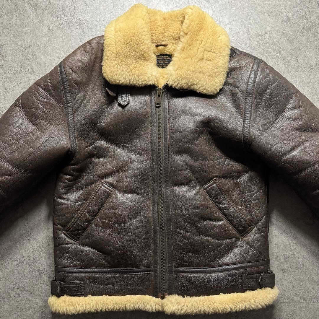 【90s vintage】フライトジャケット　B3 M ムートンジャケット　ボア