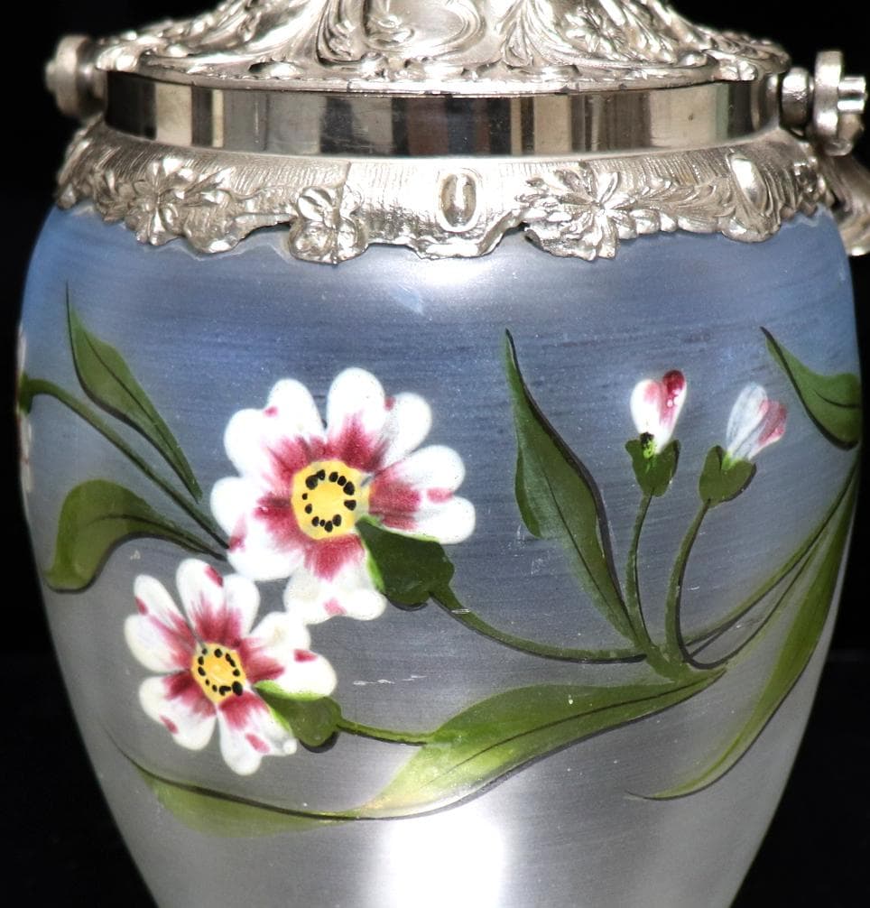 フランソワ・テオドール・ルグラ 1900年頃 エナメル彩 蓋付ビスケットジャー