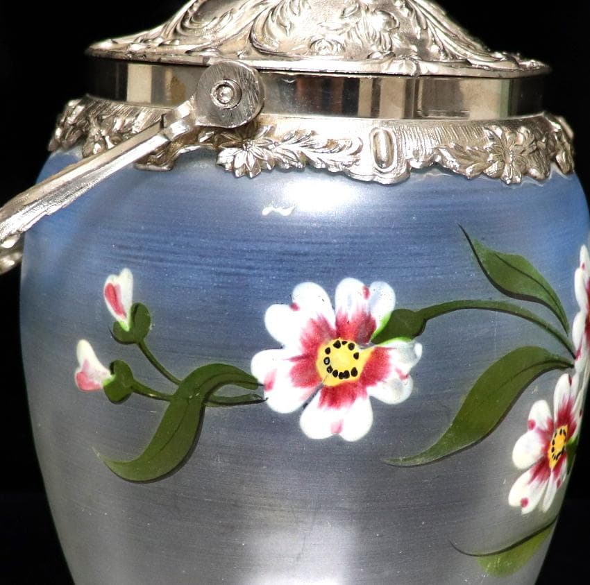 フランソワ・テオドール・ルグラ 1900年頃 エナメル彩 蓋付ビスケットジャー