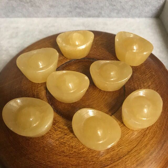 ★限定オンリー１★聚寶盆♢ 元宝♢ラウンド連【天然アラゴナイト☆スペシャル】❤️