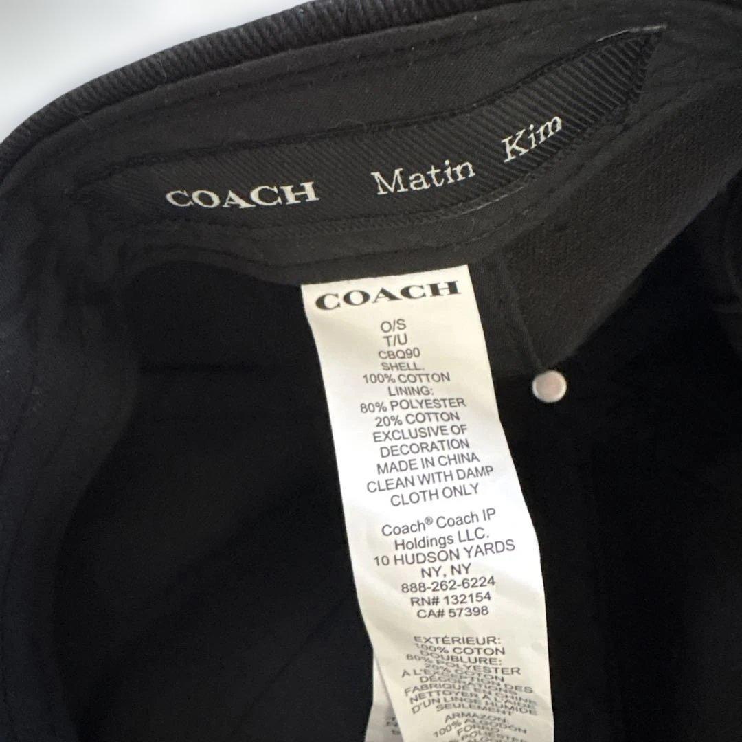 Matin Kim COACHコラボ ブラックキャップ