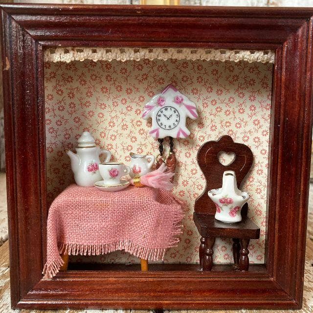 旧西ドイツ ヴィンテージ*ロイターポーセリン*ミニチュア ウォールルーム