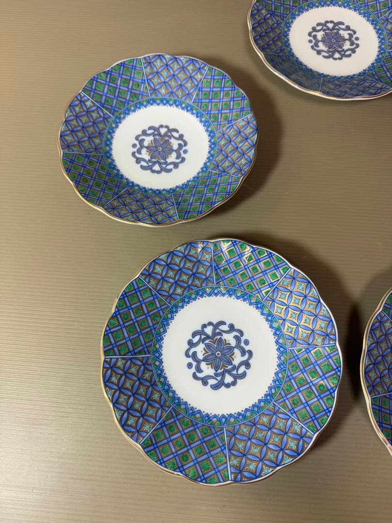 2815 有田焼　翔山　金彩　銘々皿　5枚セット　未使用