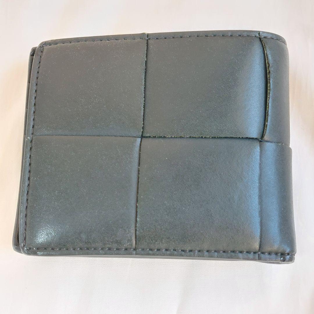 【RFID搭載】ボッテガヴェネタ 二つ折り財布 マキシイントレチャート 黒 革