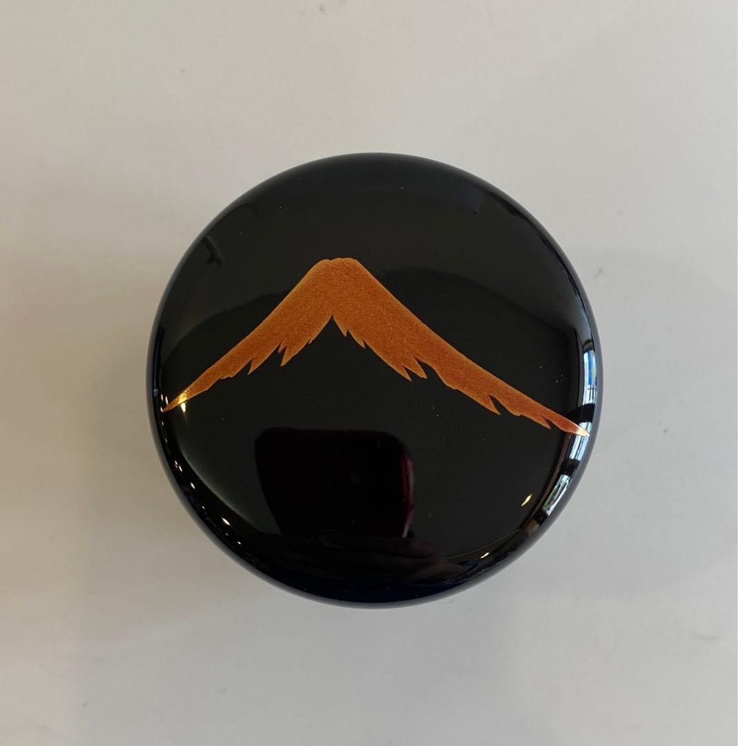 輪島塗　富士に雲蒔絵大棗　誠志作　茶道具