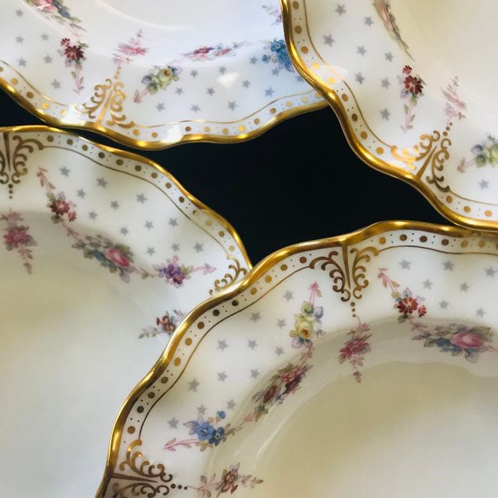 ロイヤルクラウンダービー　アントワネット　ディーププレート　6枚セット