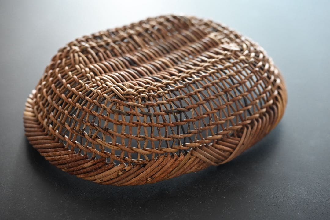 【中川原信一】あけび籠 パン籠 平籠