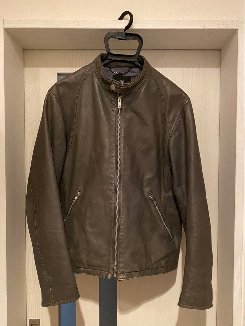 beauty&youth シングルライダース　革ジャン　Lサイズ　羊革