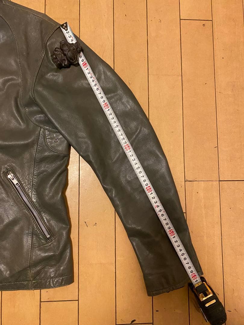 beauty&youth シングルライダース　革ジャン　Lサイズ　羊革