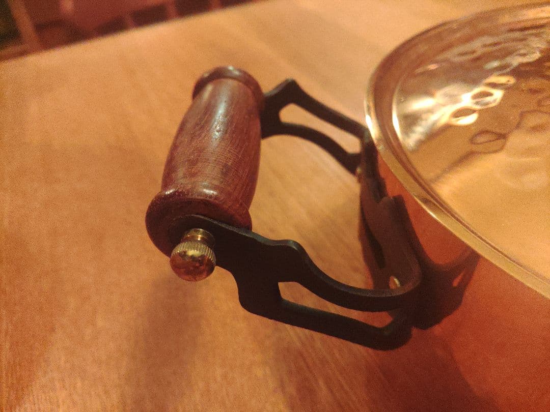 未使用　新光金属　copper100 銅製　ハンマード　両手鍋　希少　レア