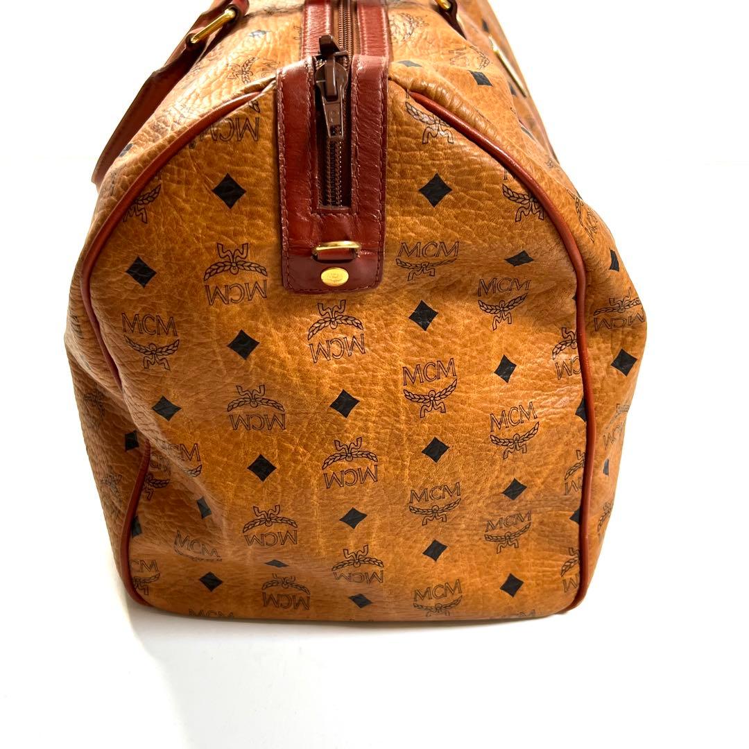 MCM エムシーエム ヴィンテージ ヴィセトス レザー ボストンバッグ