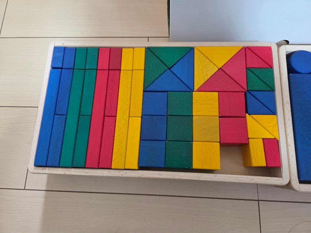 美品★伸芽会　教材つみき　お受験　知育　難1ピース欠け